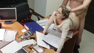Wild MILF Fucks on Boss's Desk as Total Whore for XXX Pleasure!