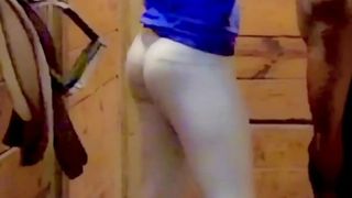 My Gorgeous Wife's Dirty work in the Stable - A Sweaty and Sexy Show