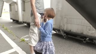 Whorish Little Japanese Bitch Breathless from Truck Driver's Dick