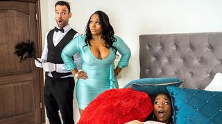 Pillow-Humping Hottie Gets Pounded by Mimi Curvaceous and Hazel Grace (Free XXX) HD.