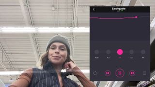 Naughty Nympho Cums Like a Fountain in Supermarket – Lush Remote Insanity!