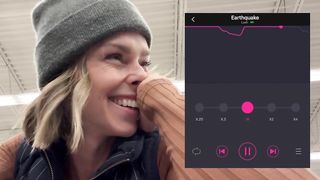 Naughty Nympho Cums Like a Fountain in Supermarket – Lush Remote Insanity!