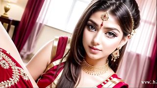 Hot Indian Fitness Babes in Sarees Eating Pussy in a Temple!