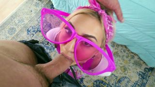 Relish Hot Teen Chloe Temple's Steamy Sucking of A Cock in POV