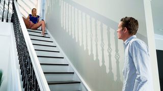 Teased to Orgasm by Blonde Beauty Britney Amber on Stairs, XXX Video