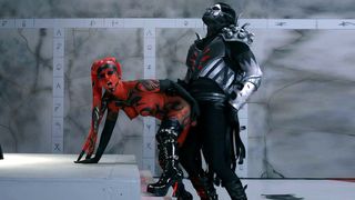 Porn Video ~  Sexy Tattooed Slut Kleio Valentien's Wild Fucking Session Standing Up