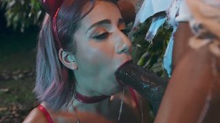 Roxie Sinner, Outdoor Black Dick Sucking, XXX Video, Unleashed Passion