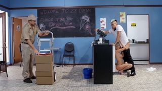 Mesmerized by Xander Corvus' Rampant Cock, Blonde Kat Dior Gushes in XXX Video