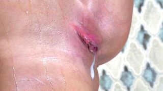 Peta Jensen ~ Sexy Brunette in XXX Shower Cream Pie Masturbation