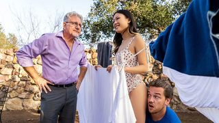 Ultra-Risky Threesome Fun with Hot Lulu Chu & Kyle Mason in Brazzers XXX HD Video